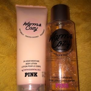 Pink lotion and mist set